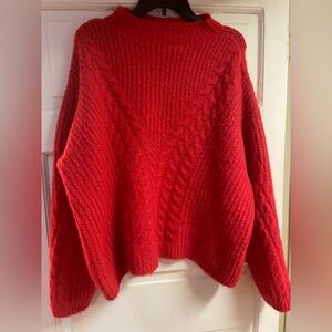 Universal thread oversized red sweater